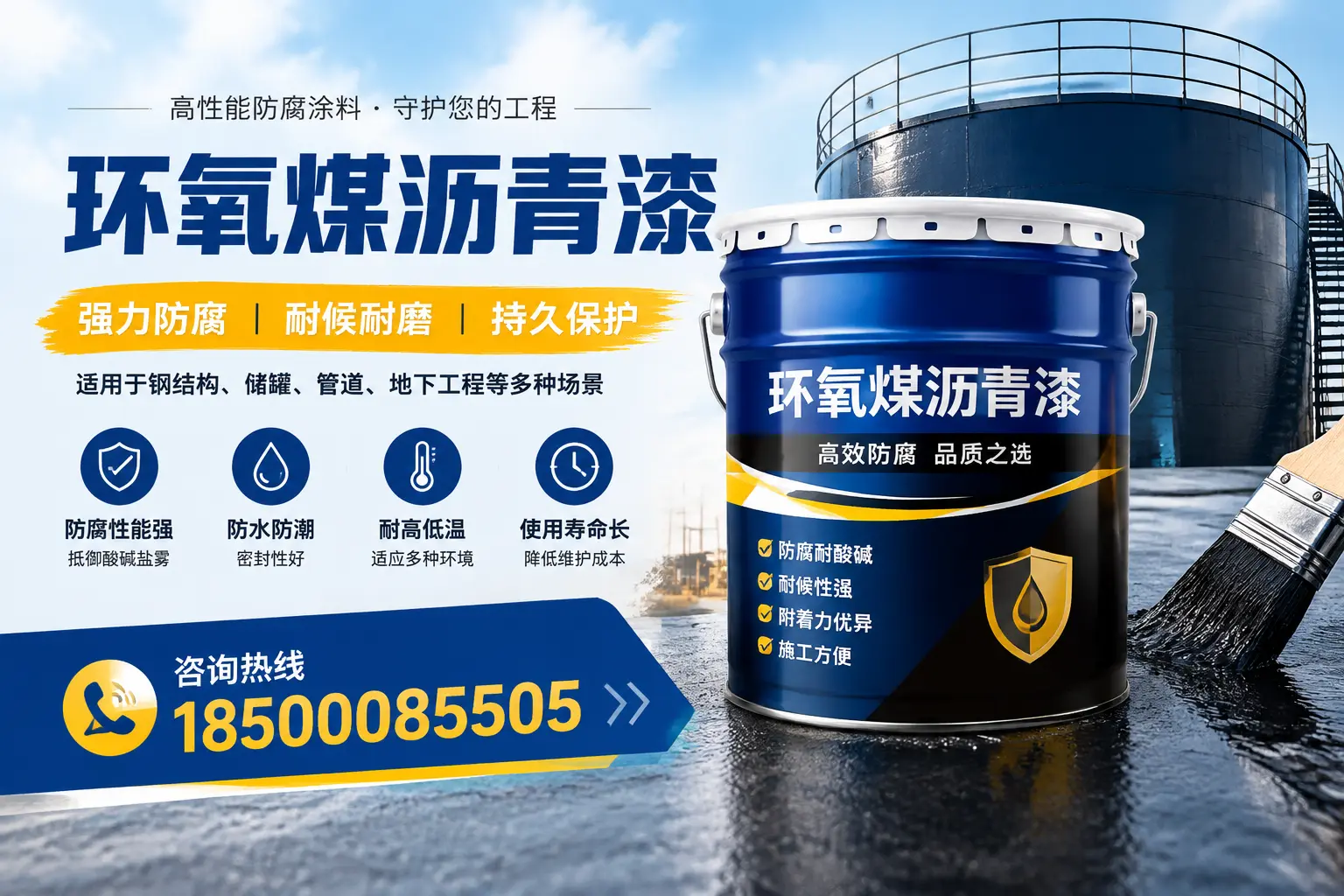 环氧煤沥青漆在工业中的应用，包头企业的选择